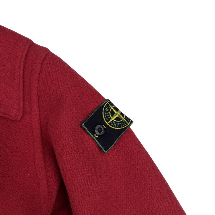 Stone Island 1988 Red Rare Montgomery Wool Duffle Coat - XL image 3