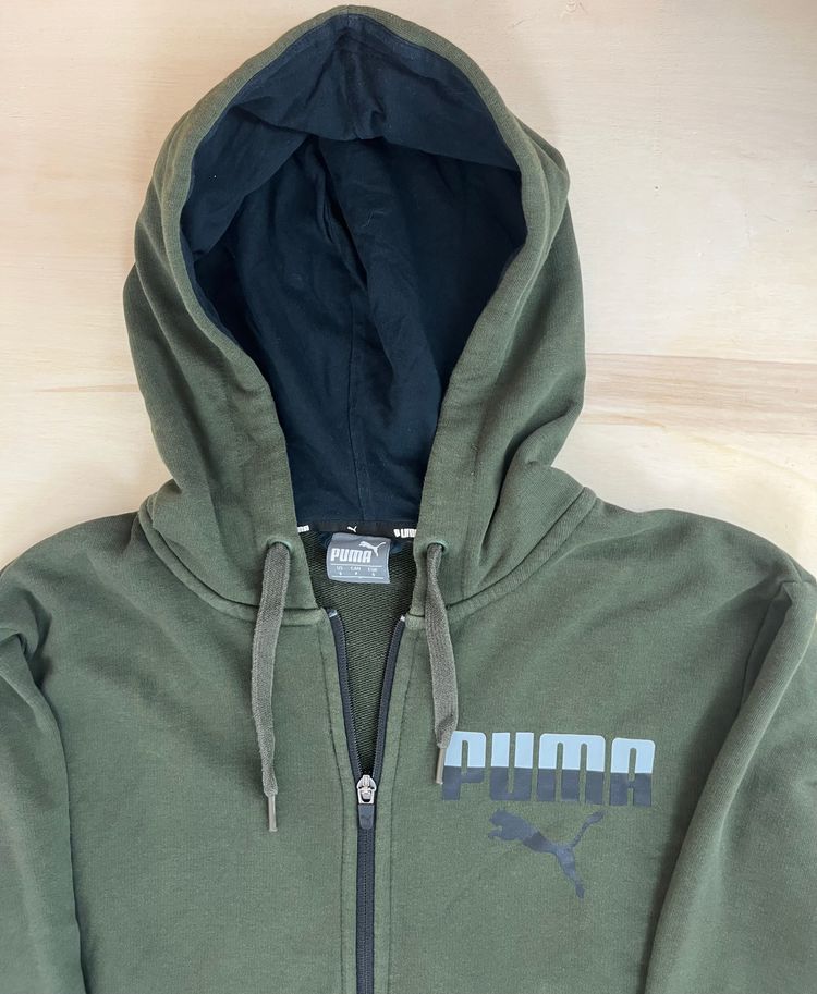 Puma Green Zip-Up Hoodie image 2