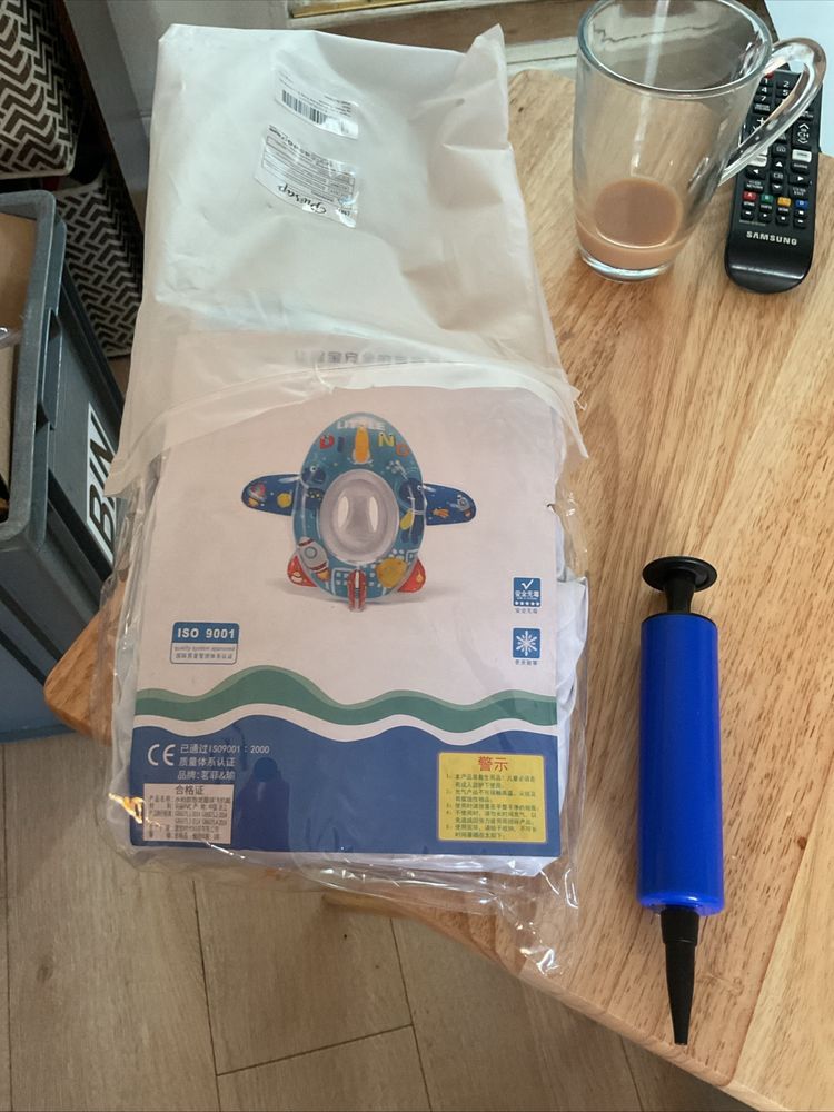 Inflatable Swim Ring With Pump obraz 1