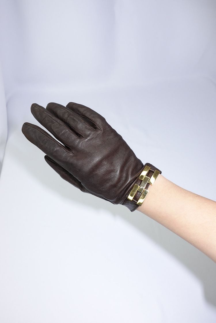 Unknown Hermès Vintage Brown Gloves product image