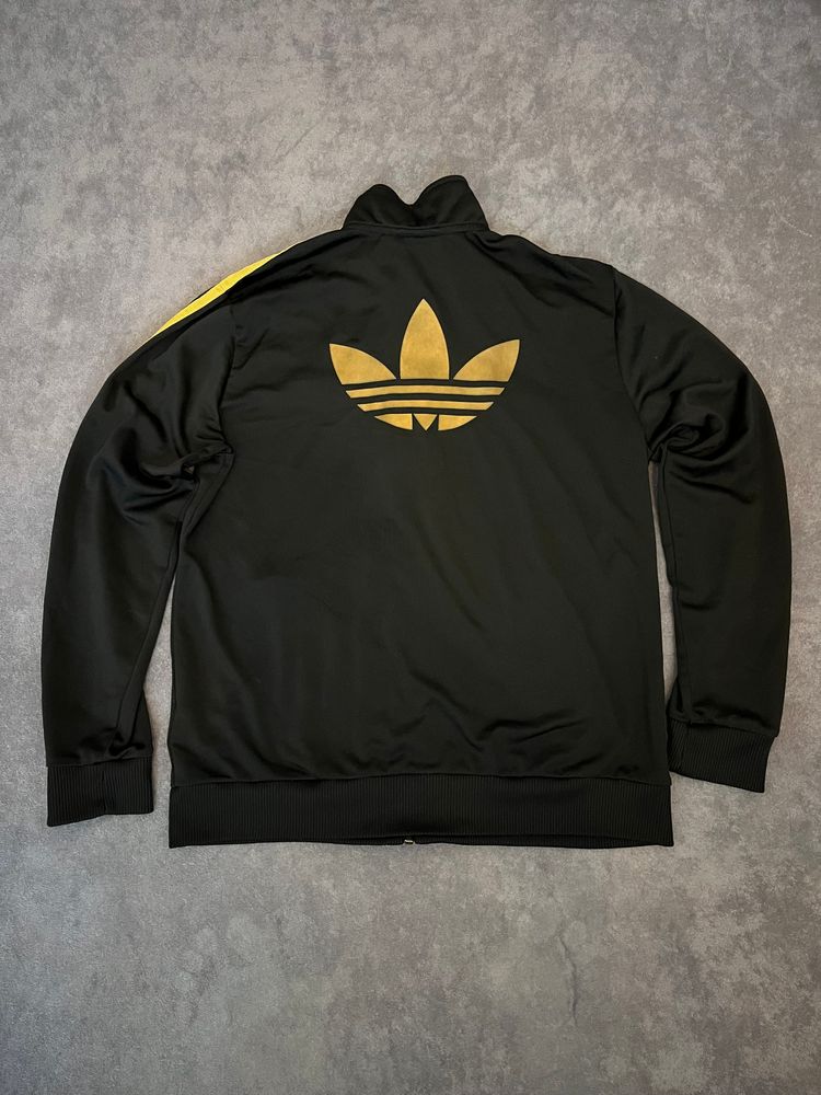 Adidas Black Jacket With Gold Stripes image 5