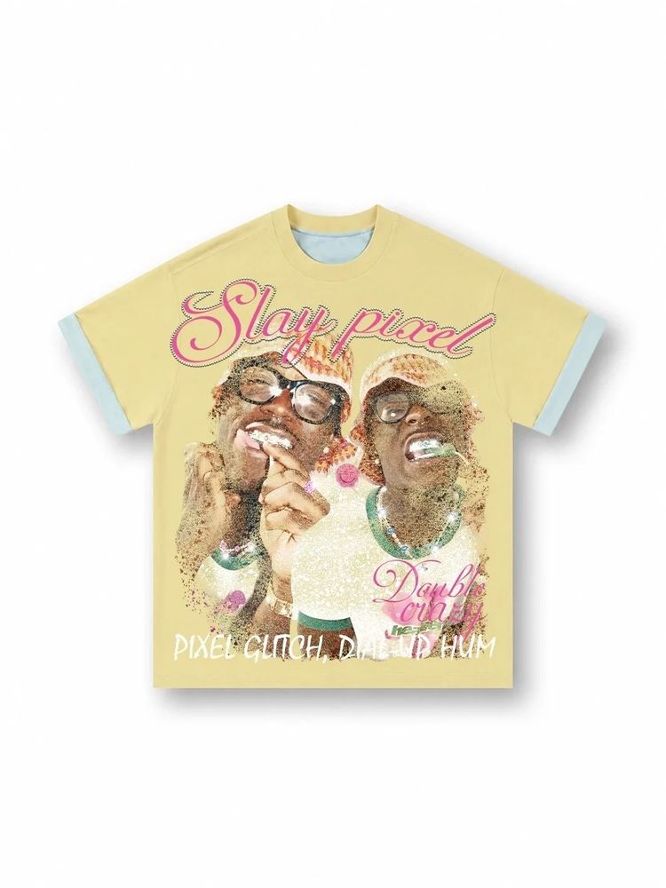 Immagine di Yellow Graphic T-Shirt 2