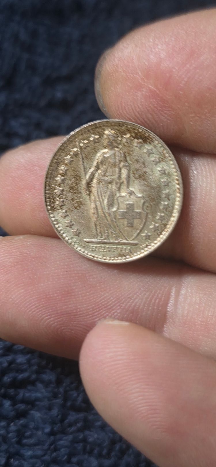 Swiss 1951 Half Franc Coin (0.835 fine silver) 