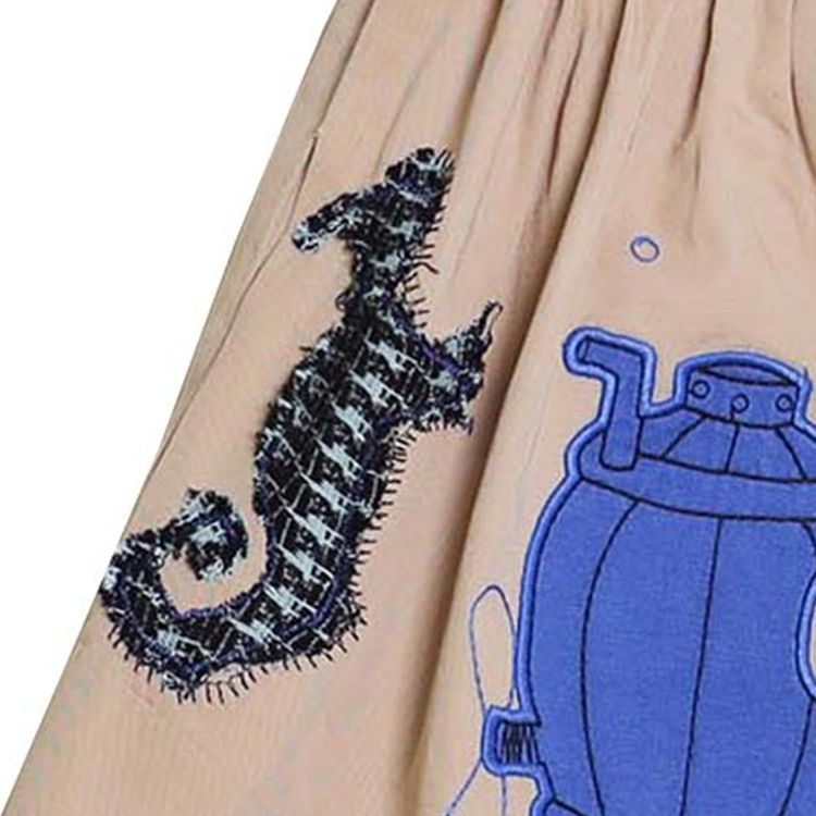 MAGIC MENDING PRELOVED Beige Cotton Skirt with Submarine, 4 years imagen 4