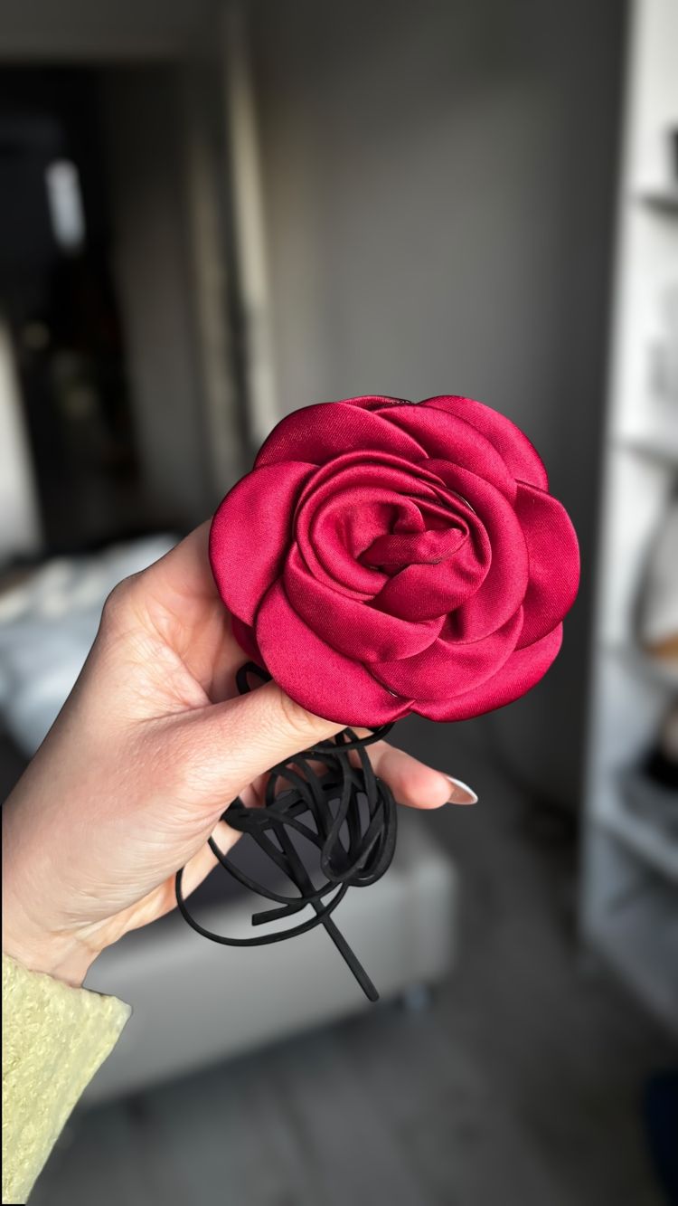 Red Fabric Rose