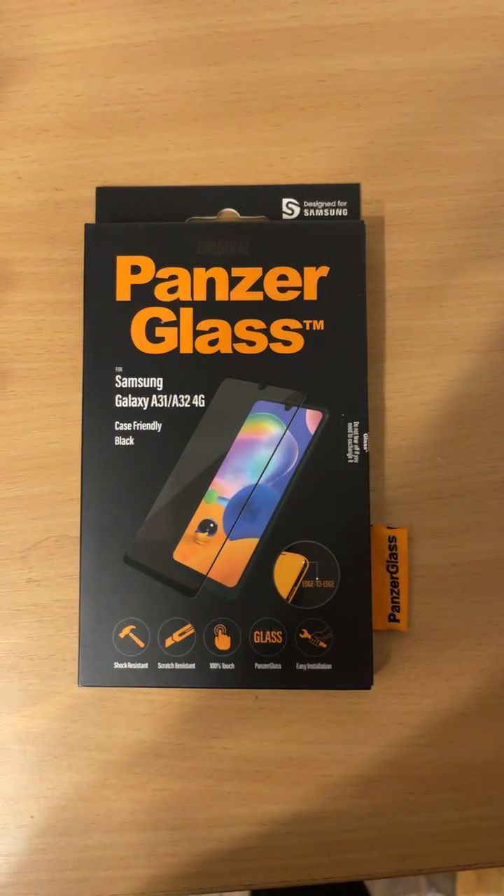 Samsung Galaxy A31 screen protector branded  image 1