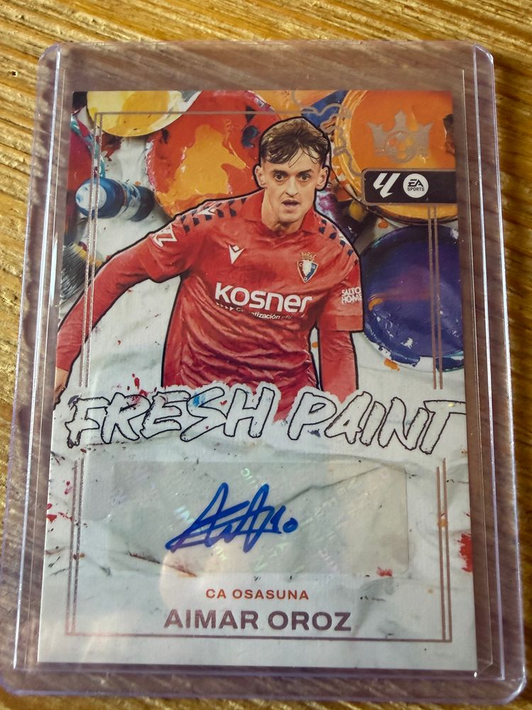 Panini Aimar Oroz Auto Panini Pitch Kings 2025-26 Fresh Paint Osasuna product image