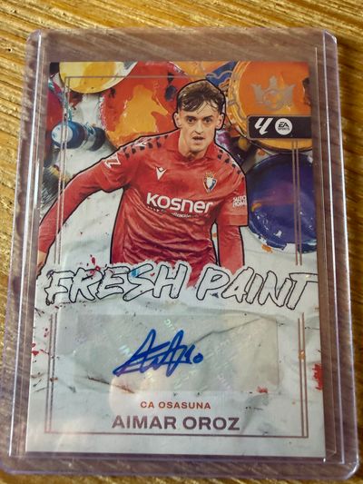 Aimar Oroz Auto Panini Pitch Kings 2025-26 Fresh Paint Osasuna