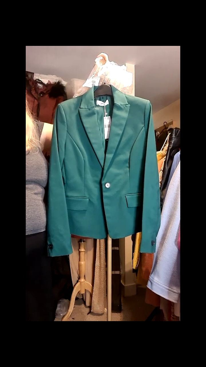 Mango Mango - Size 10 - Blazer - Christmas green  - pockets -  product image