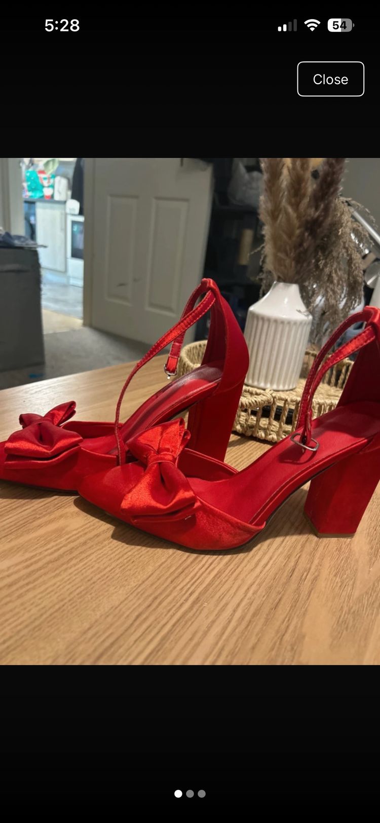 SHEIN Red High Heel Shoes With Bow Detail product image