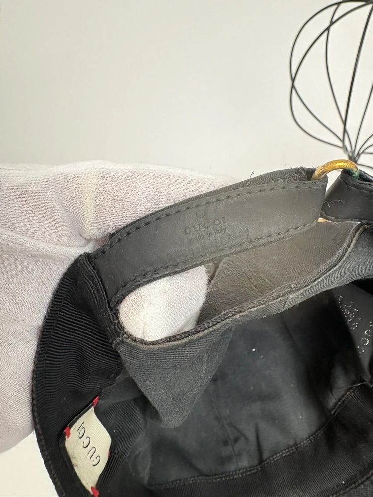 Gucci 'GG' Monogram Black Cap - S imagen 8