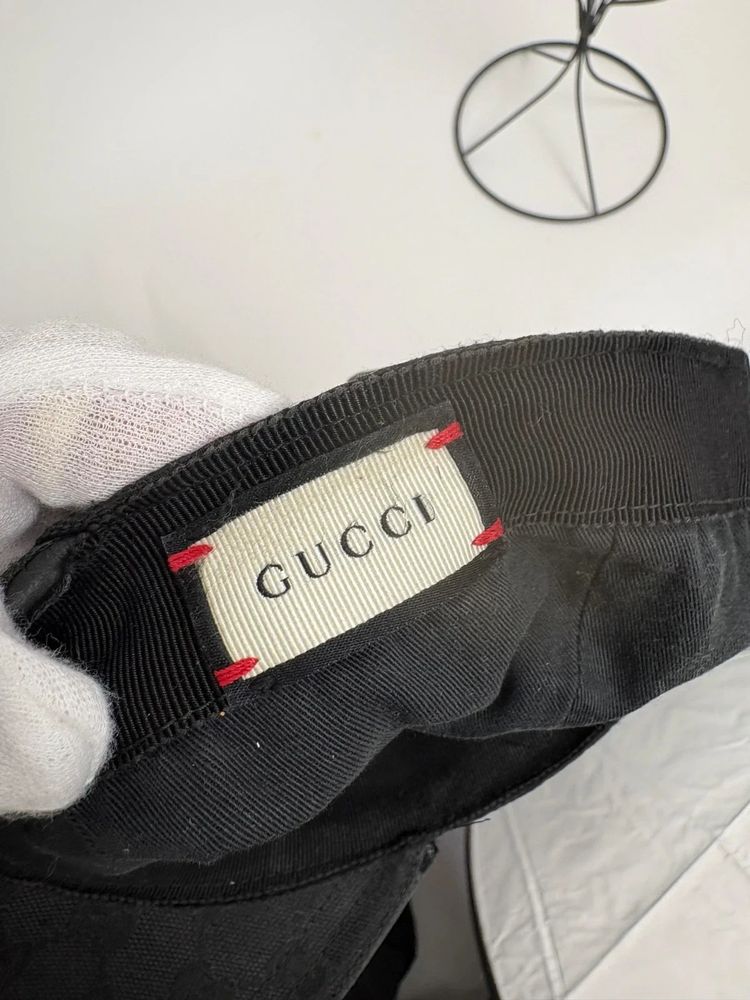 Gucci 'GG' Monogram Black Cap - S imagen 9