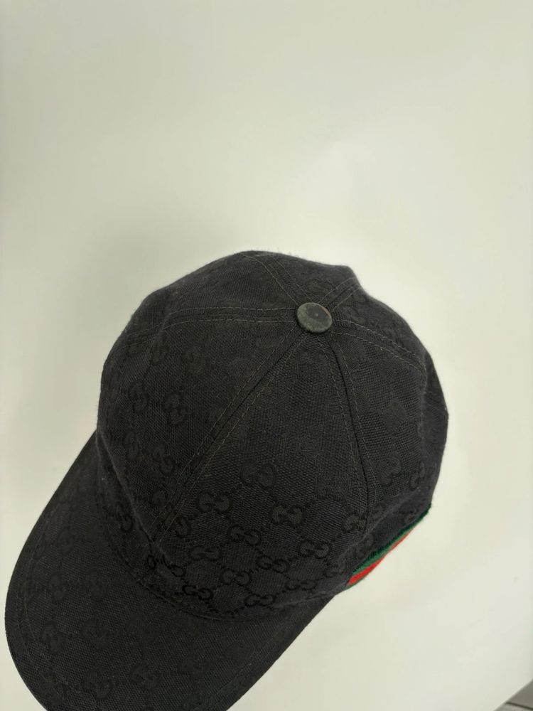 Gucci 'GG' Monogram Black Cap - S imagen 7