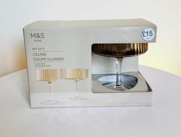 M&S Home Celine Coupe Glasses Set Of 2 image 2