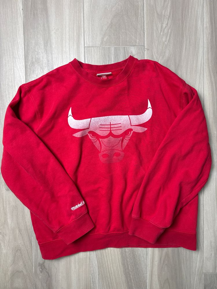 Mitchell & Ness Chicago Bulls Red Sweatshirt
