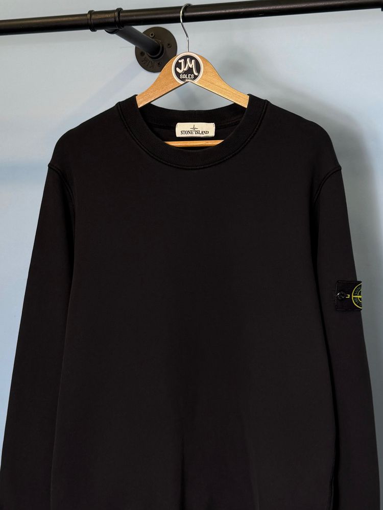 Large Stone Island Black Crewneck Sweatshirt Jumper image 2