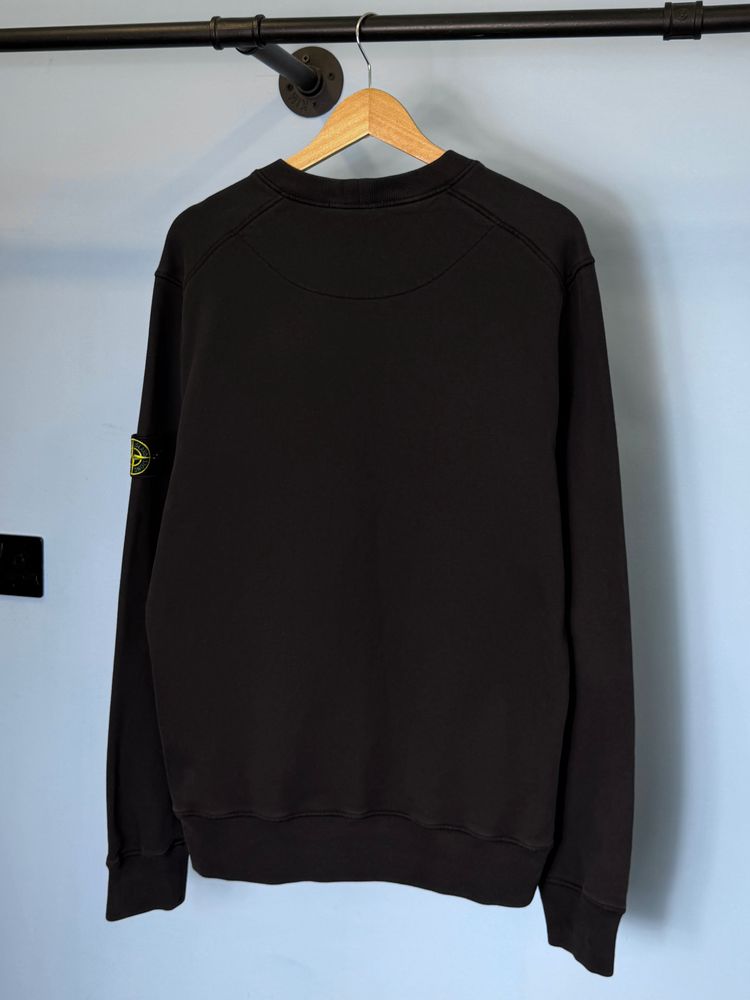 Large Stone Island Black Crewneck Sweatshirt Jumper image 3
