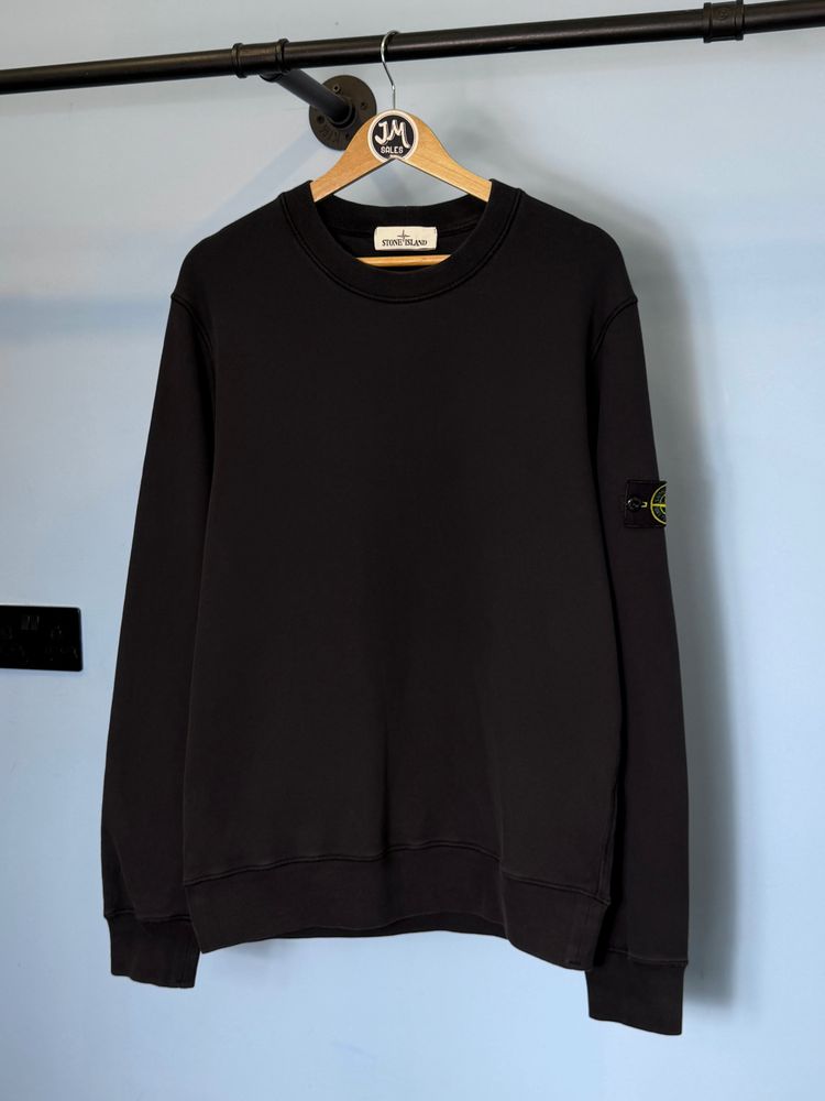 Large Stone Island Black Crewneck Sweatshirt Jumper image 1