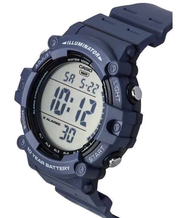 Casio Standard Digital Blue Resin Strap Quartz AE-1500WH-2A 100M Men's Watch imagen 2