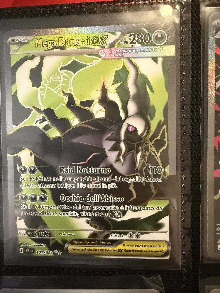 Mega Darkrai Ex Pokémon Trading Card image 1