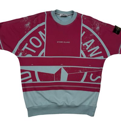 Stone Island 2022 Spellout Graphic Compass Crewneck Jumper - Large 4