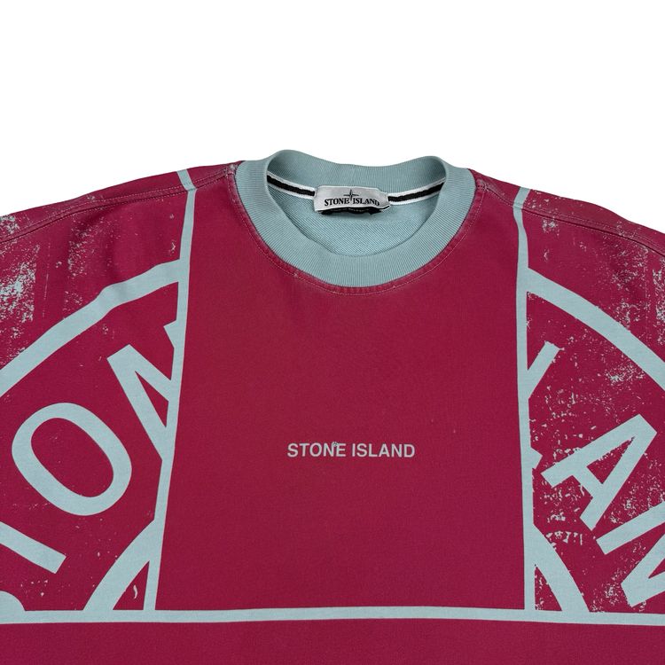 Stone Island 2022 Spellout Graphic Compass Crewneck Jumper - Large 8