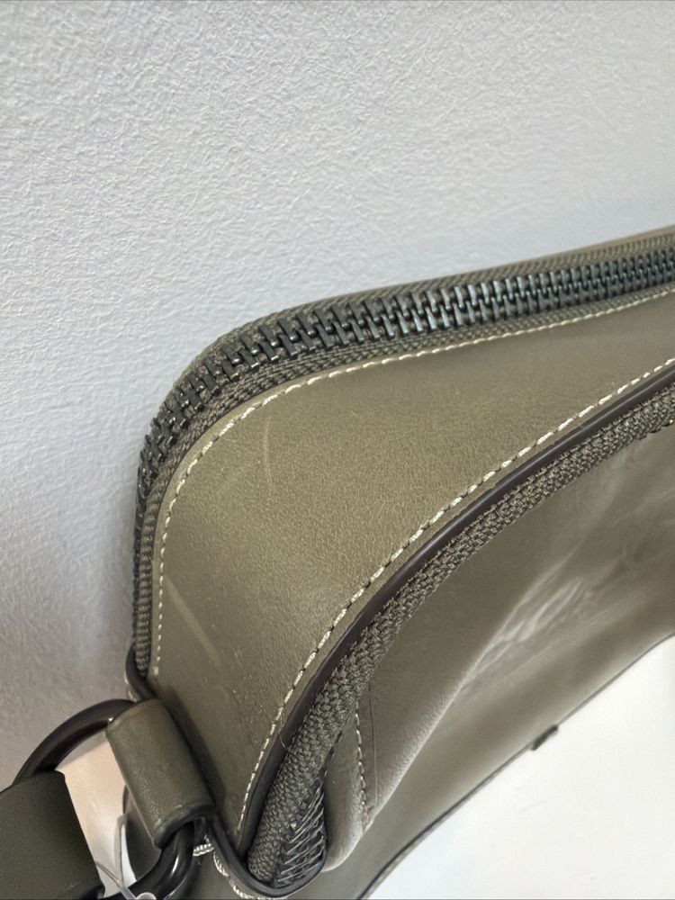 Coach Charter 24 Crossbody Bag Messenger CC078 BNWT Army Green Leather £495 image 3