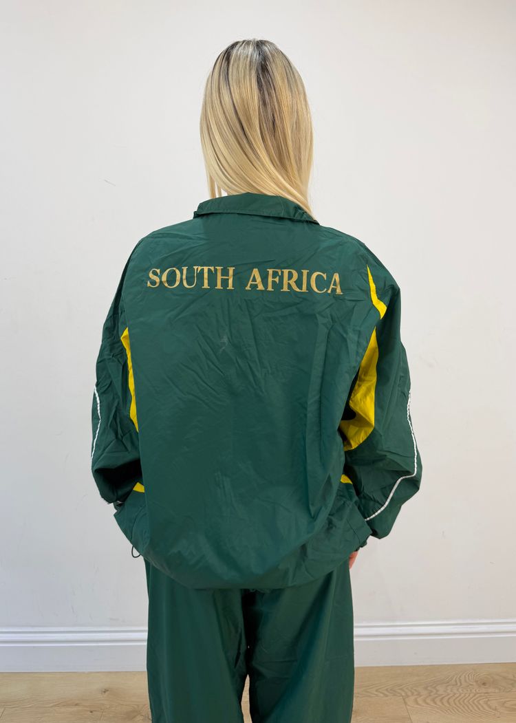 large green and yellow south africa tracksuit set image 4