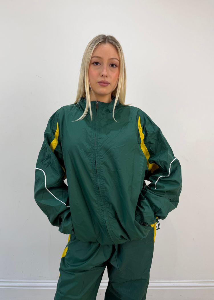 large green and yellow south africa tracksuit set image 1