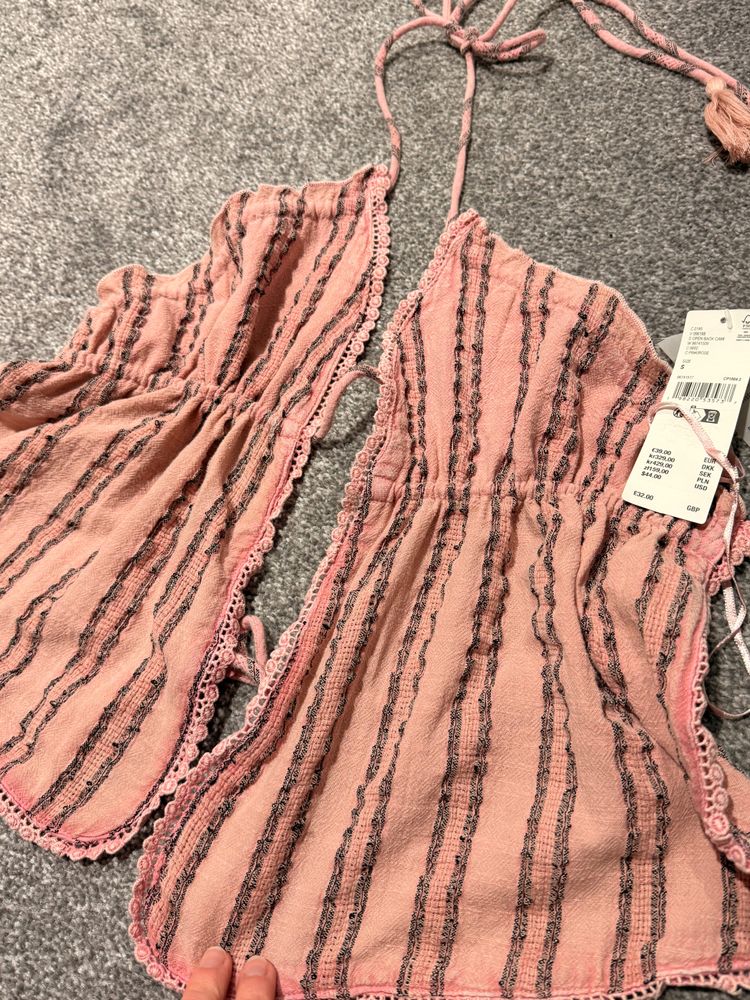 Pink Striped Sleeveless Top 4