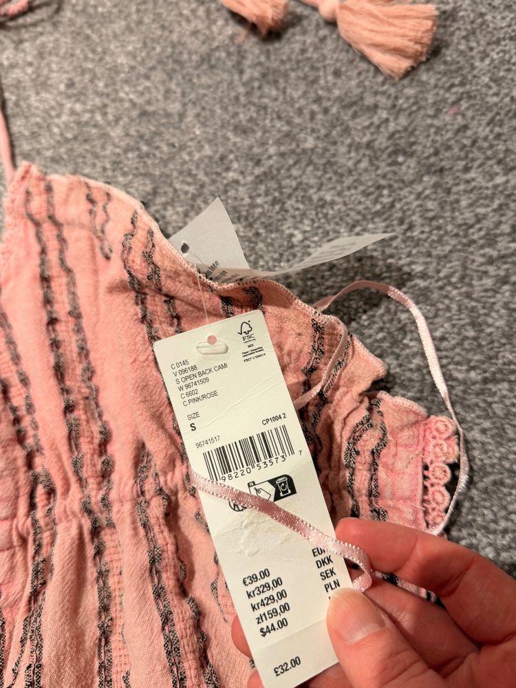 Pink Striped Sleeveless Top 3