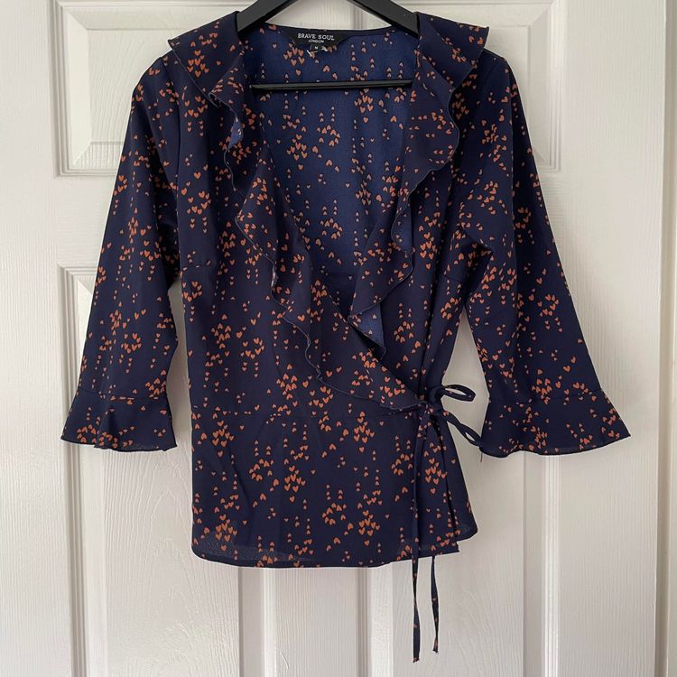 Brave Soul Women's Wrap Blouse