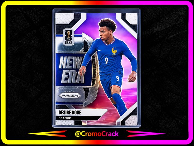 Immagine di Desire Doue New Era Silver Prizm Panini Prizm World Cup 2026 1