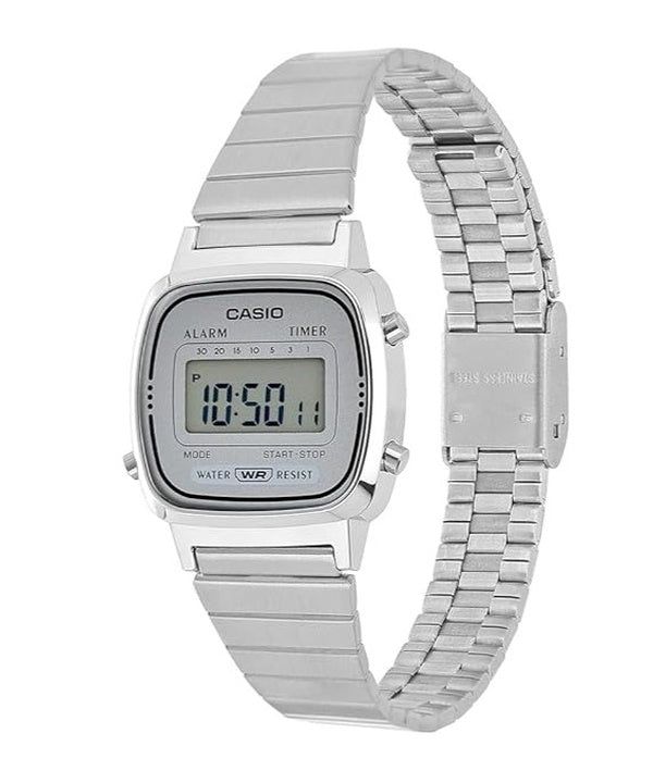 Immagine di Casio Digital Stainless Steel Alarm Timer LA670WA-7DF LA670WA-7 Women's Watch 3