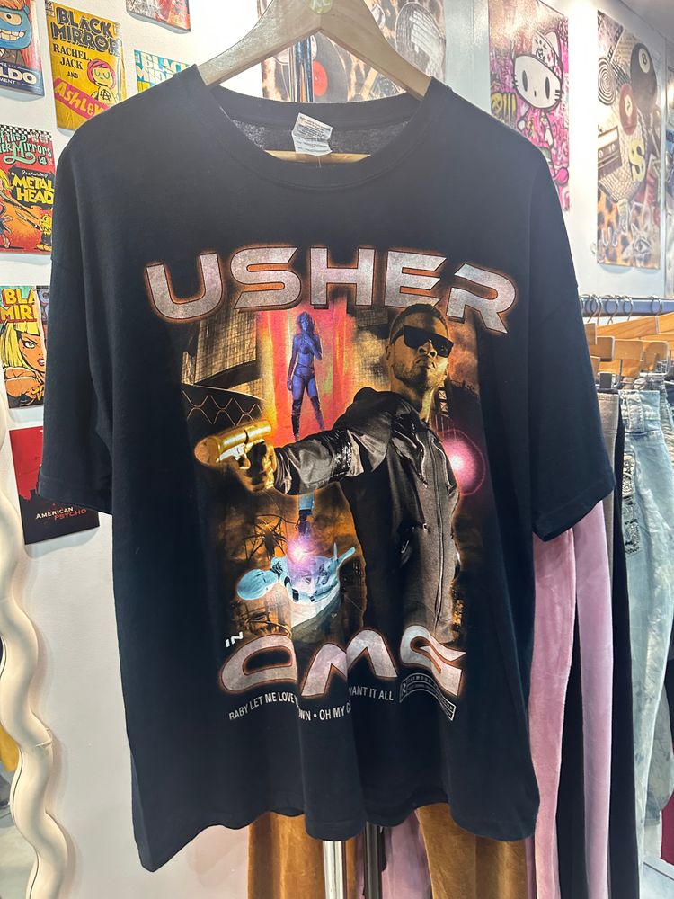 Black Usher Graphic T-Shirt