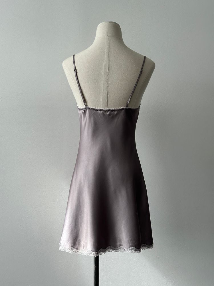 Victoria Secret 2000s Sleeveless Lace Mini Slip Dress - XS-S 8