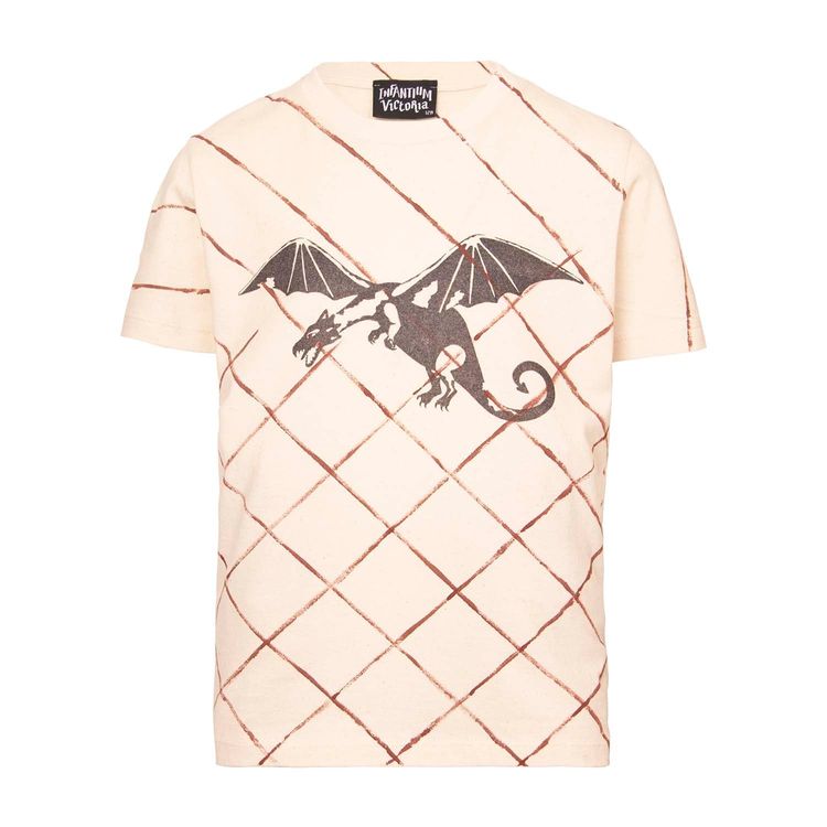 Other Dragon Brown Lattice Tee – cotton, Hand-Painted Finish product image