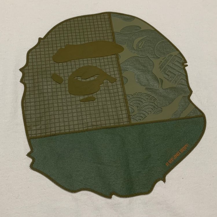 Immagine di Bape Medium Ape Head Graphic White T-Shirt A Bathing Ape 6