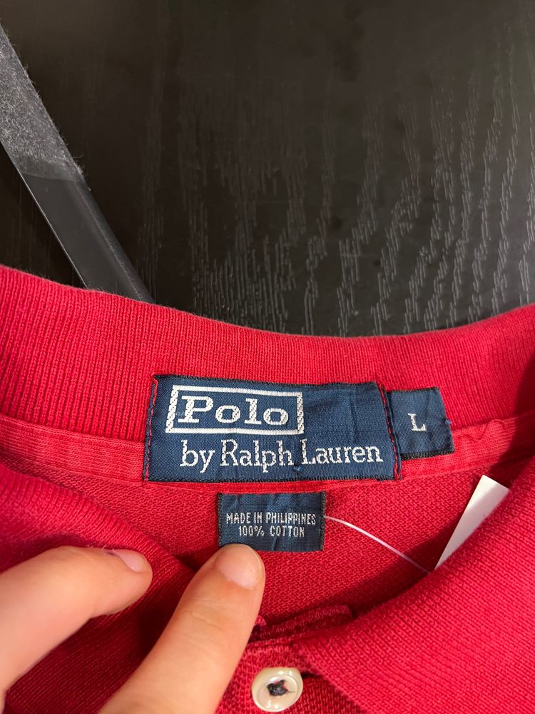 Polo crop By Ralph Lauren Red Polo Shirt image 2