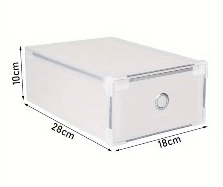 Clear Plastic Storage Drawers Set 3