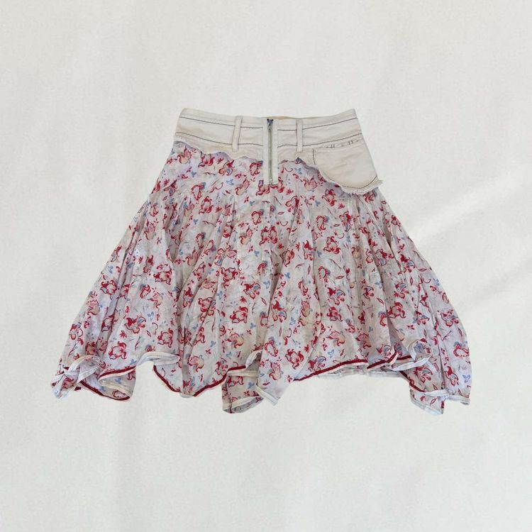 Marithé + François Girbaud floral skirt