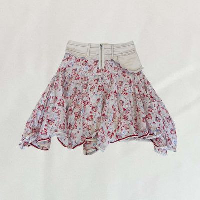 Marithé + François Girbaud floral skirt