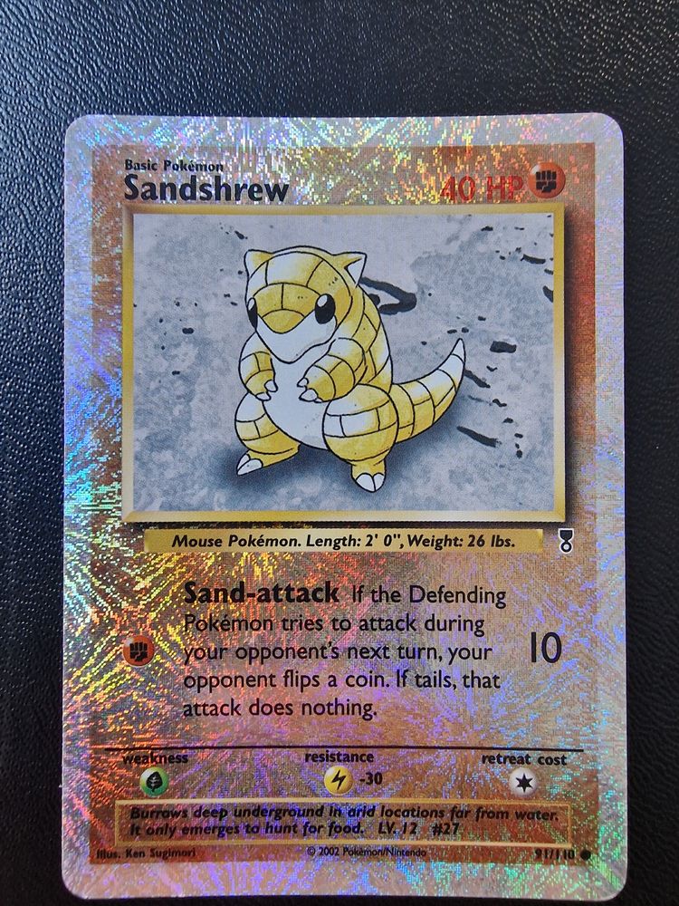 Pokemon Sandshrew Trading Card image 1