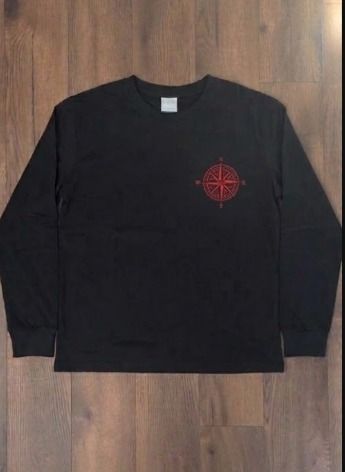 Chrome Hearts Black Long Sleeve Shirt With Red Compass Design product image