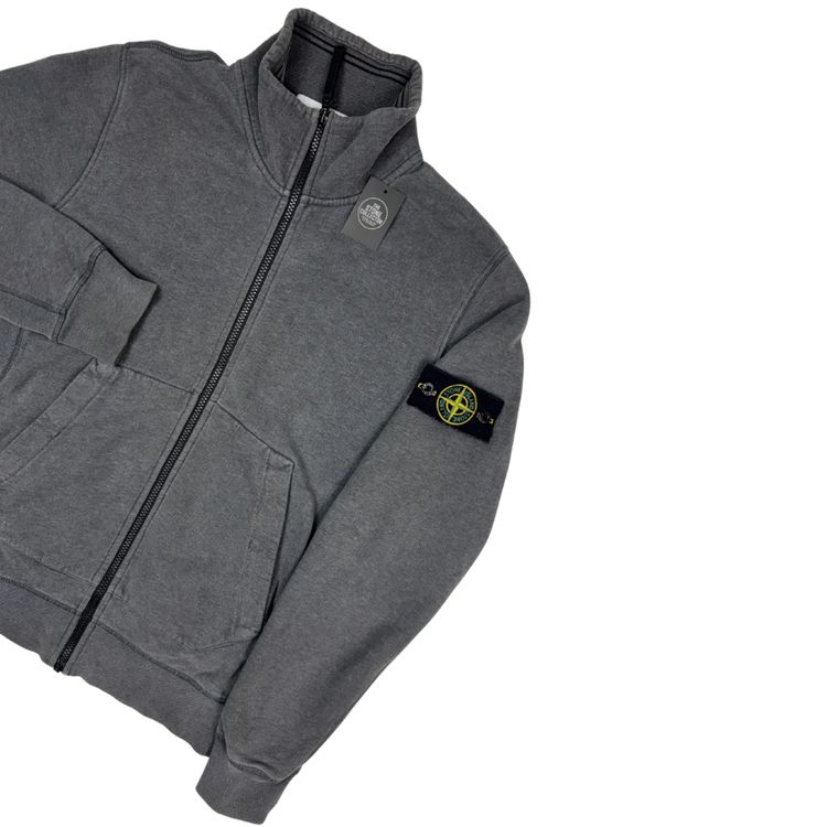 Sudadera con cremallera Stone Island gris - talla M imagen 3