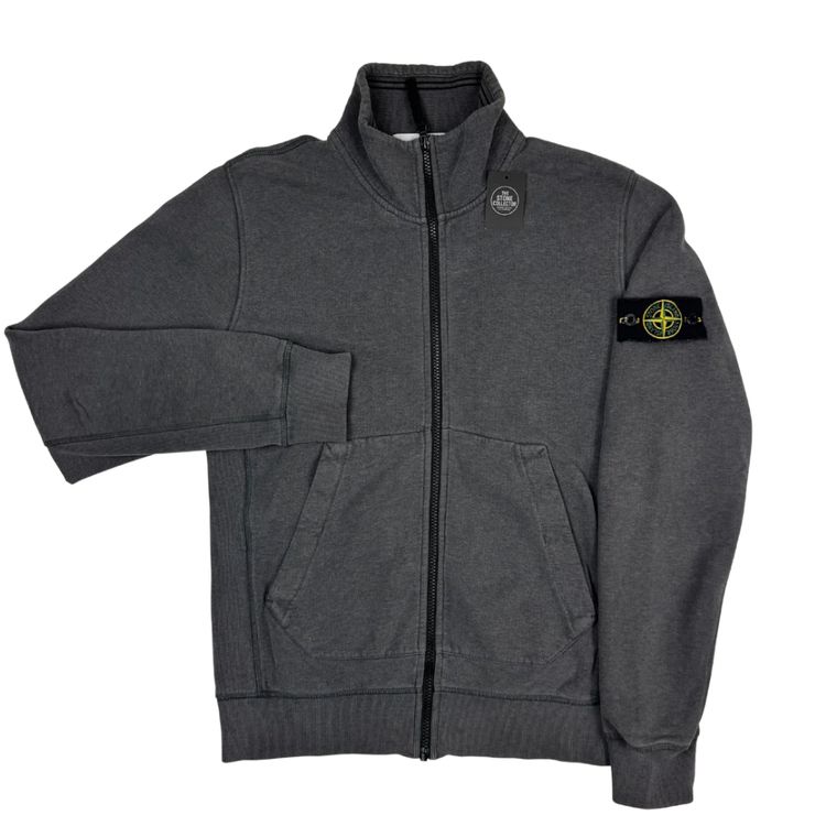 Sudadera con cremallera Stone Island gris - talla M obraz 1