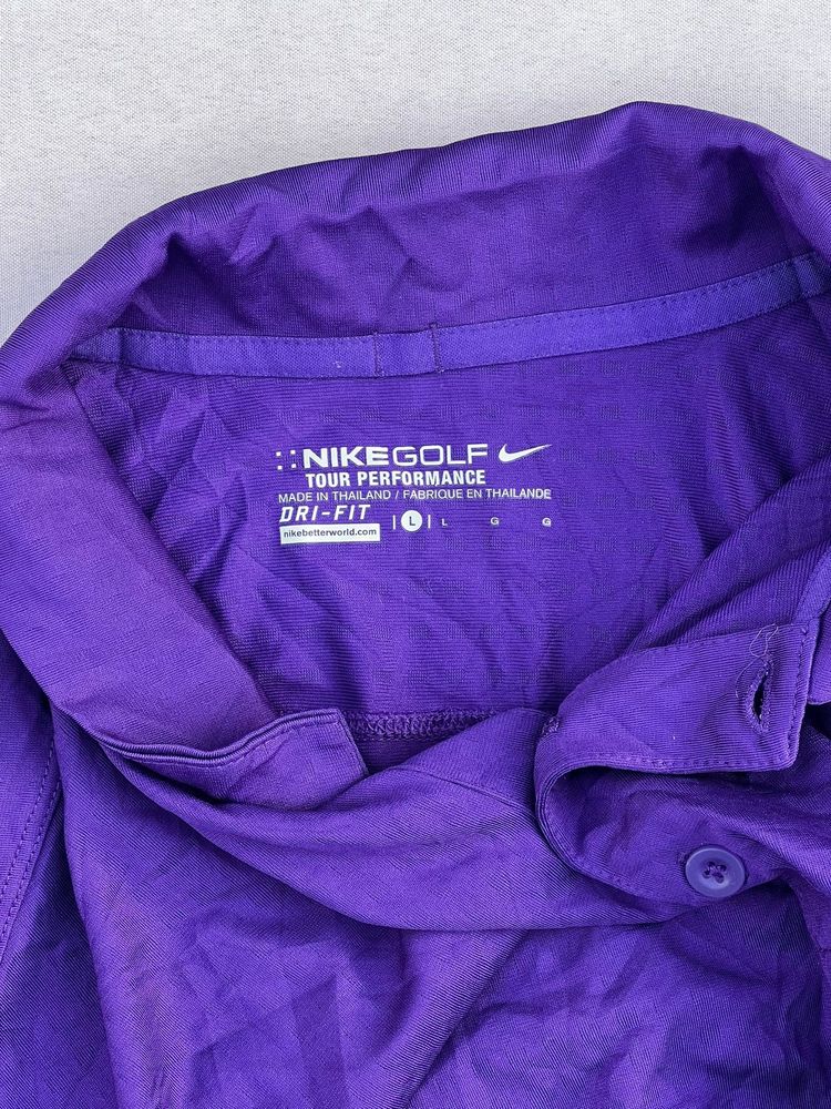 Nike Purple Golf Tour Performance Dri-FIT Polo Large obraz 3
