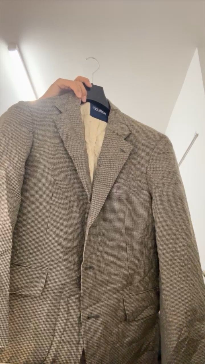 Nautica Blazer - Size unsure - Preloved Grade B - Funny Pattern