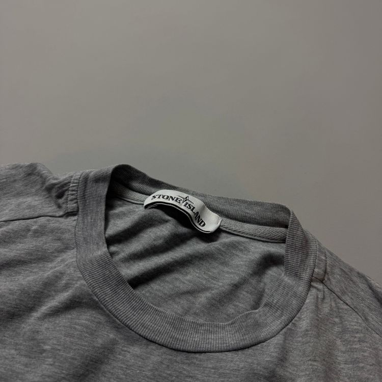 Stone Island Grey Plain T-Shirt - Medium image 5