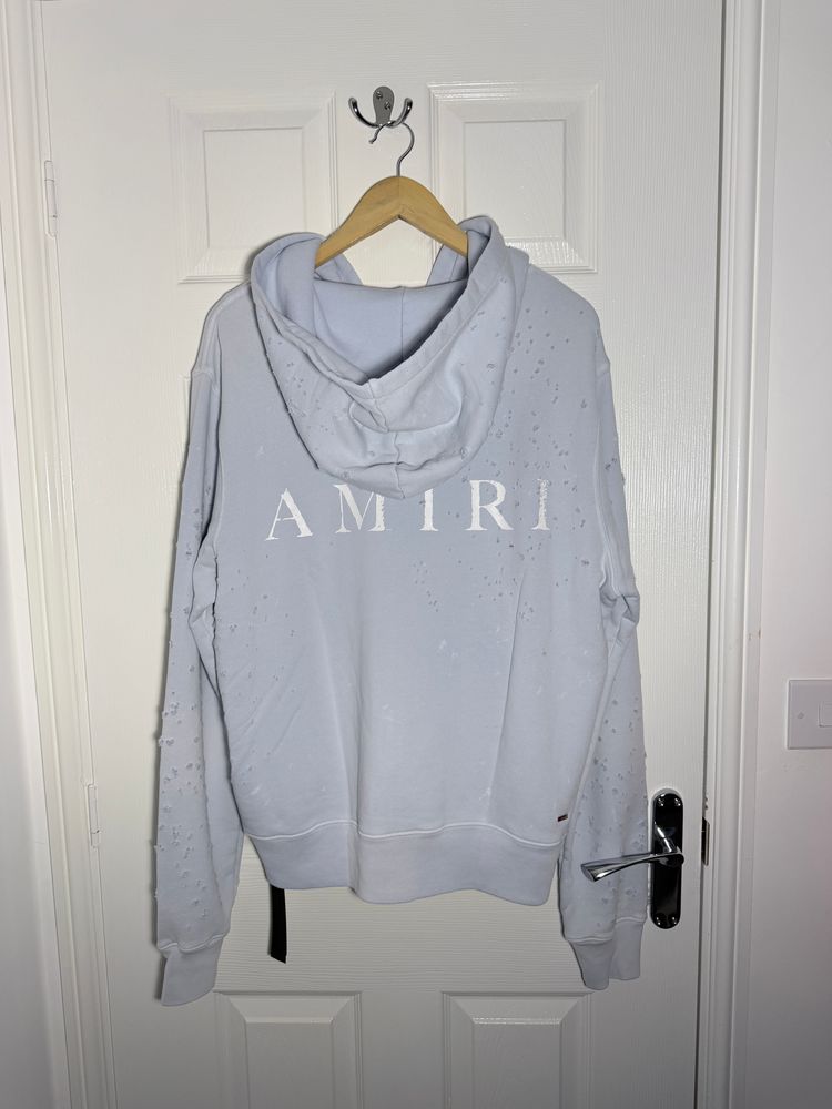 Amiri MA Shotgun Gray Dawn Hoodie - Size Medium - Brand New With Tags